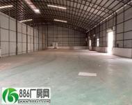 广州狮岭镇1580平钢结构厂房仓库低价出租，可分租