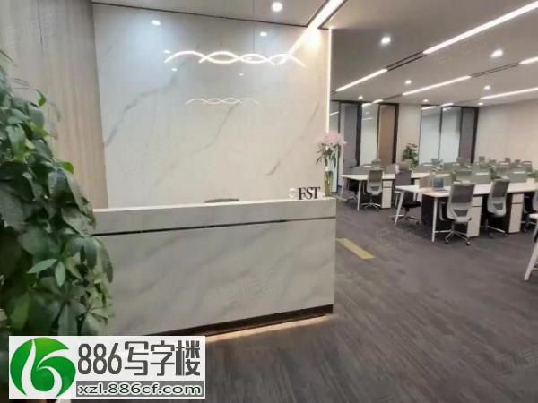 坂田全新写字楼200平5十1超长免租期配家私精装办公室出租
