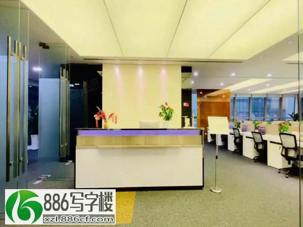 坂田星河400平5加1格局精装修办公室 户型方正 拎包办公！