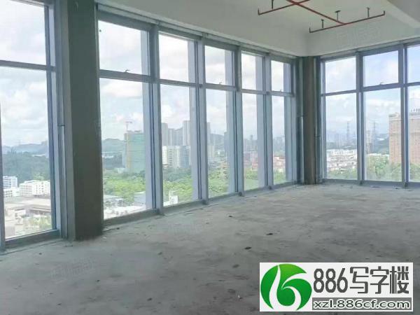 龙华大浪联建产业园甲级228平办公室出租，三面采光，全景窗