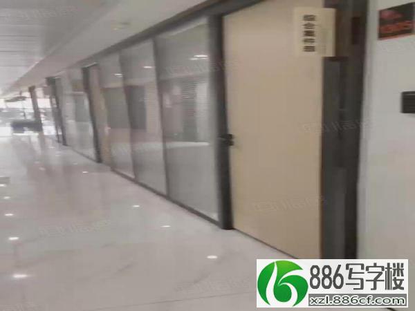 沙井地铁口高楼层装修130平写字楼出租，带地下停车场