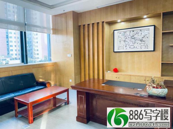 华南城铁东精装办公室出租146平 豪华装修 两面采光